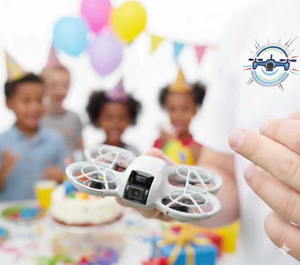 Dron DJI Neo en la palma de una mano